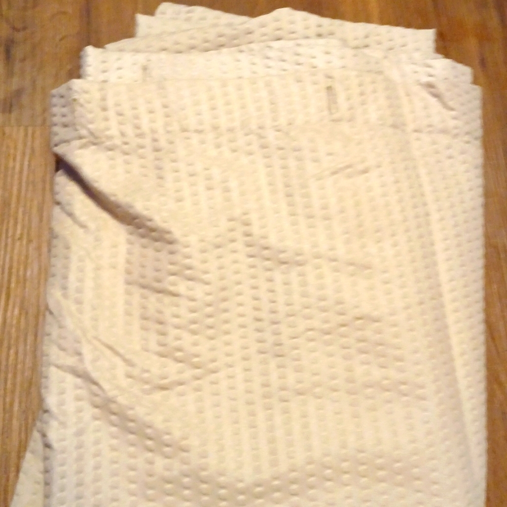 Textured Cream Shower Curtain